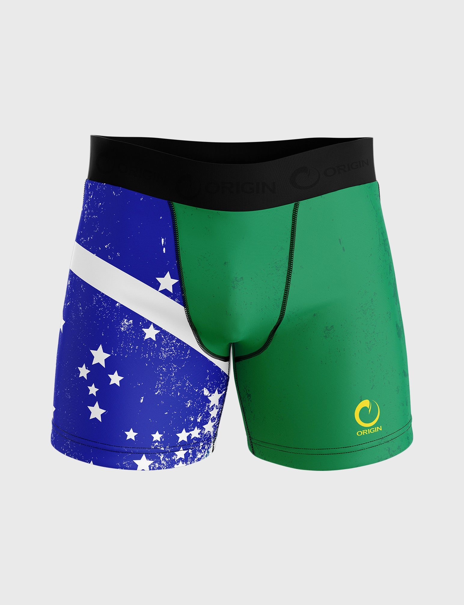 BRAZIL FLAG COMPRESSION SHORT 7
