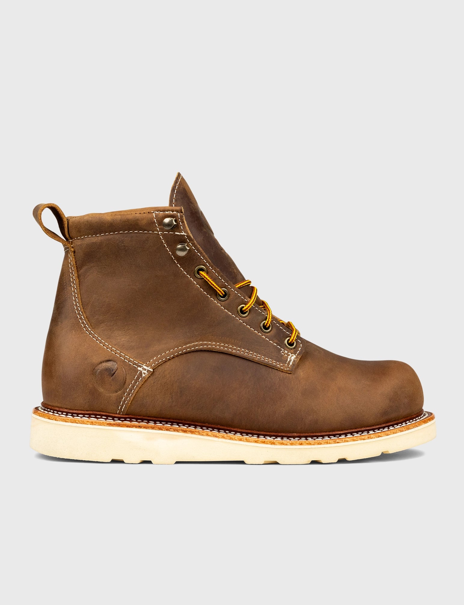 THE WILTON 6 GOODYEAR WELTED BOOT - NATURAL WEDGE SOLE - Image 2