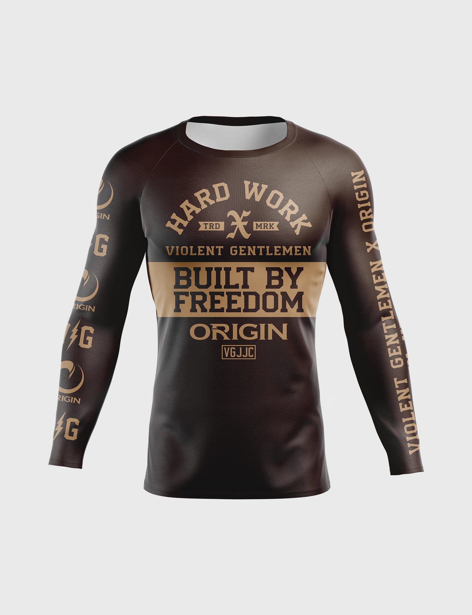 VGHC HARD LESSONS LS COMPRESSION FIT RASHGUARD