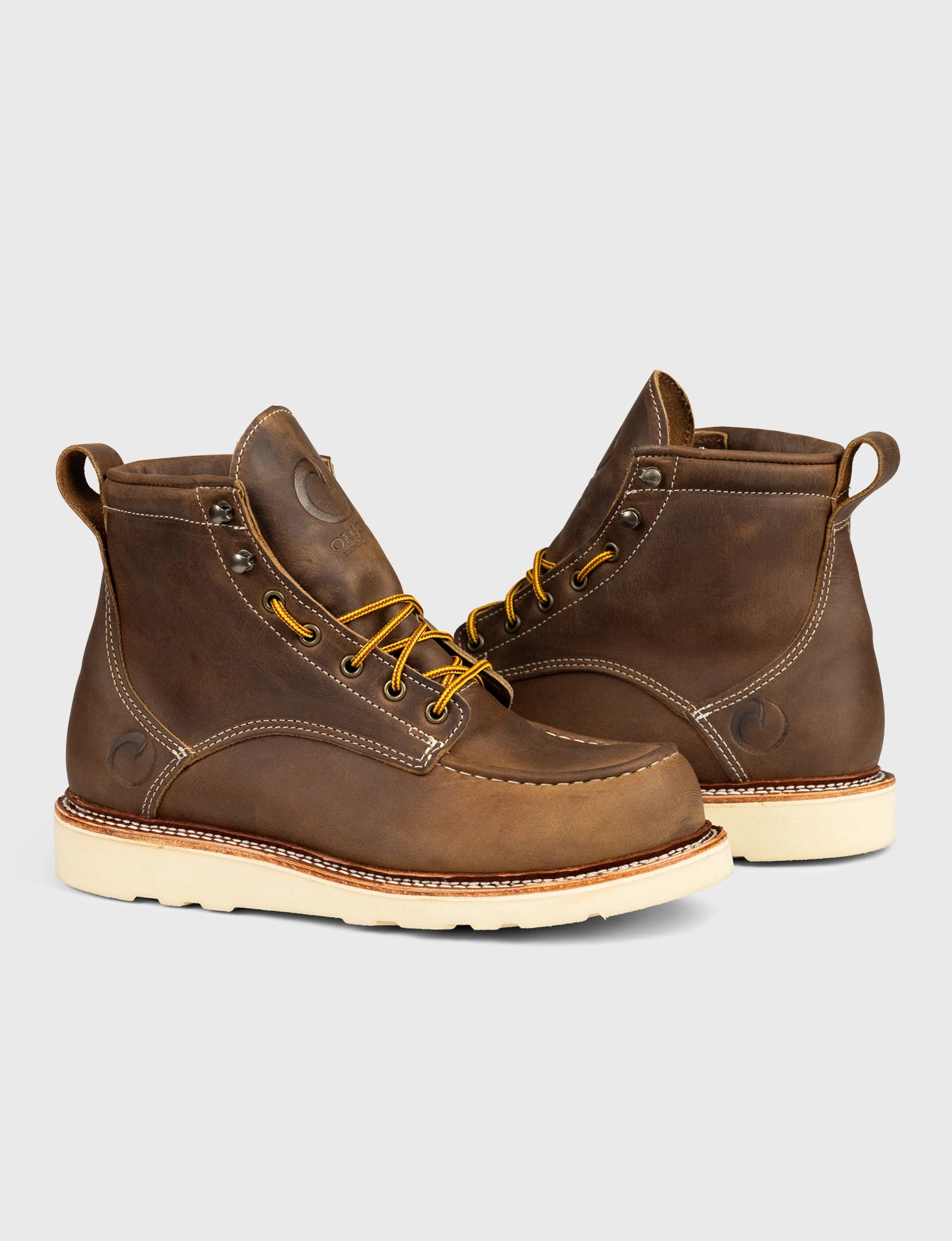 MAINE MOC TOE BOOT - NATURAL WEDGE SOLE - Image 3